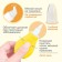 Children's nasal aspirator, with a cap, yellow color