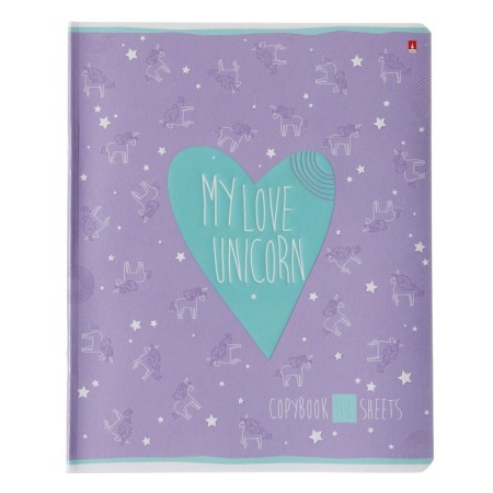 Notebook of 48 sheets in the My Love cage, cover coated cardboard, selective UV-keys, congructor, mix-4
