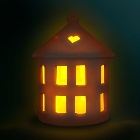 Set for creativity "Ceramic nightlight. House "-3