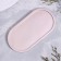 Gypsum is oval from gypsum, 17.5x9x1.5cm, champagne