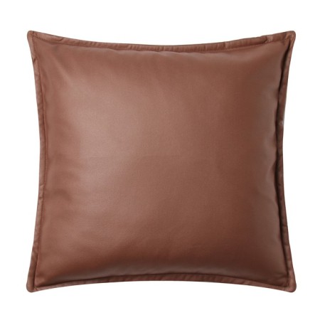Decorative pillowcase "Ethel" to the leatherette 45x45 cm, brown