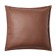 Decorative pillowcase "Ethel" to the leatherette 45x45 cm, brown