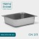 Gastrootiness 2/3 of stainless steel, 100 mm, 35.5 × 32.5 × 10 cm, thickness 0.8 mm