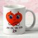 Sublimation mug "I am 98% angel..." 320 ml, with application
