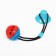 Dog toy "Ball for treats on a suction cup", 40 x 8 cm, blue
