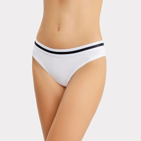 Cowards female brazilians, white color, size 44 (s)