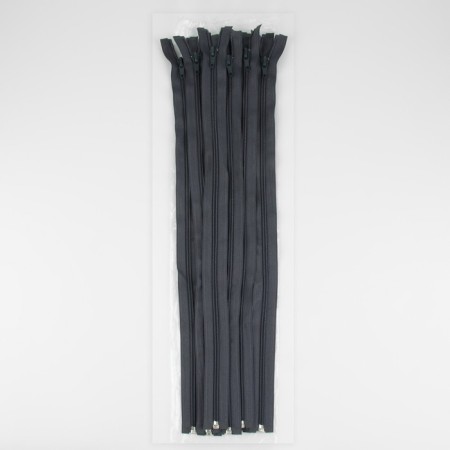 Lightning "Spiral", No. 5, detachable, automatic lock, 50 cm, dark gray color-2