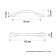 Tundra handle PC180, m/o 96 mm, black color