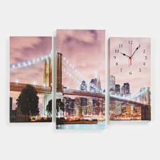 Carty clock is wall-mounted, modular 