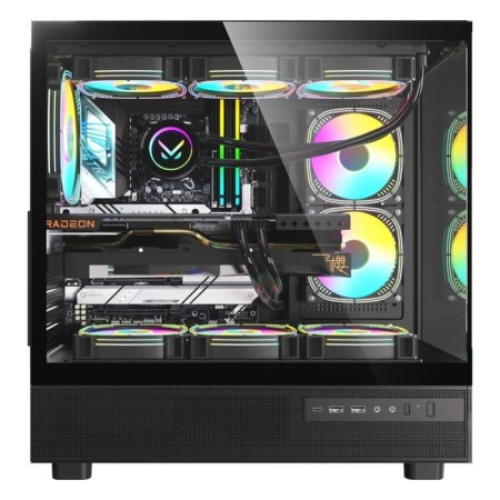 The Formula Crystal Z8 case is black without BP ATX 9x120mm 7x140mm 1xusb2.0 1xusb3.0 1xusb3.1 audi-1