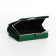 Women's wallet on the button, green color