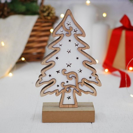 New Year's decor with backlight "Magic Christmas tree"