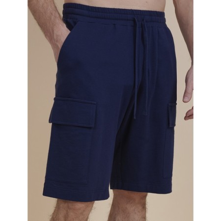 Male shorts, size XL, dark blue color-1