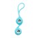Vaginal balls L’Eroina by Toyfa Futa, silicone, blue color, 11 cm
