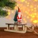 New Year's decor with the backlight "Santa Claus on the sled" 2 round, 8x18x15.5 cm