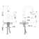 Mixer for the IDDIS SENA Sensbr0i01 sink, single -leaf, chrome