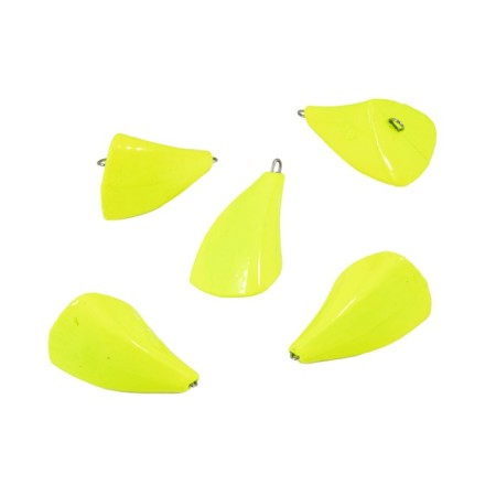 Cargo bullet-excentric stained collapsible Yaman 5 pcs., 56 g, yellow