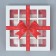 Box for 16 sweets with cells "Beautiful New Year" 17.7 x 17.7 x 3.8 cm, New Year