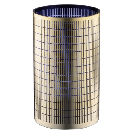 Decorative vase of glass with gold spraying, 15 × 15 × 25 cm, gold color