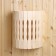 The lampshade is wooden, semicircular "wave" 29.5x23x16 cm
