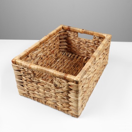 Basket, 45 x 31 x 20 cm, water hyacinth, tree-3