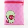Gift set for the girl "Avocado", bag, handle, notebook, pink color