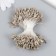 Stamens for flowers "khaki" set 360 pcs length 6 cm
