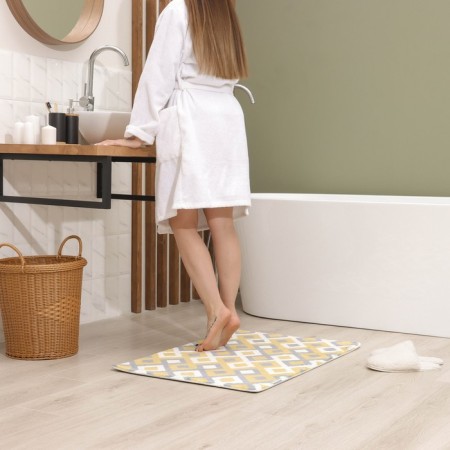 Savanna bathroom “Roze”, 60 × 90 cm, mustard-gray color-4