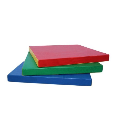 Mat 100 x 100 x 10 cm, blue/yellow