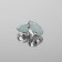 Rhinestones are sewing "drop", rimmed, 10 × 14 mm, 20 pcs, color white opal