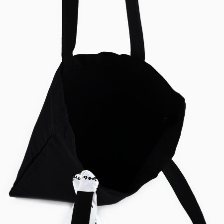 Shoper with ribbon I love you, 35x0.5x40 cm, black color-4