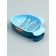 Herble germiner to cats "fish", with seeds, 18 x 12 x 4 cm, blue/blue