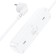 Hoco NS2 network filter, 3 outlets, 4000 W, 3 USB, 2.4 A, 1.8 m, white