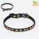 The two -layer collar with fastx "Mushrooms" 30 x 1 cm, black