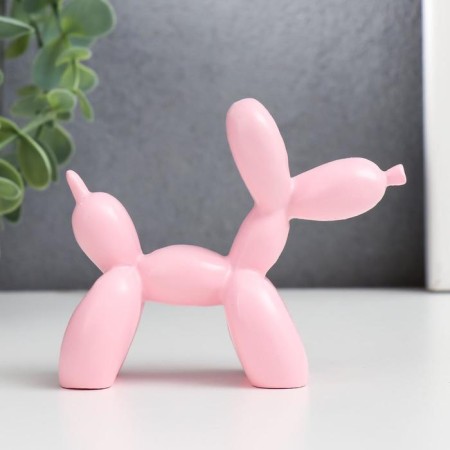 Souvenir Polystone "Air Ball - Dog" Direct pink 8x10x4 cm-3