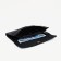Women's wallet on the button, black color