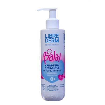 Librederm Baby cream gel for washing newborn, babies and children, 250 ml
