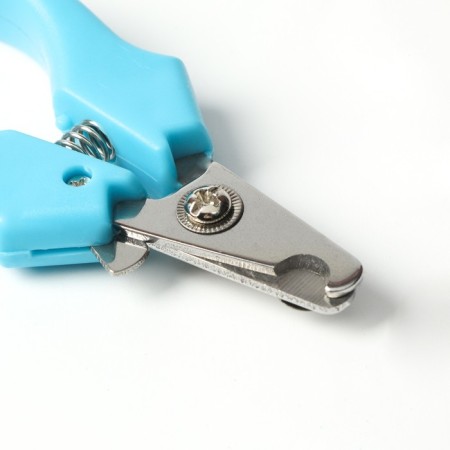 Small side claws with curly handles, a hole of 9 mm, blue-2