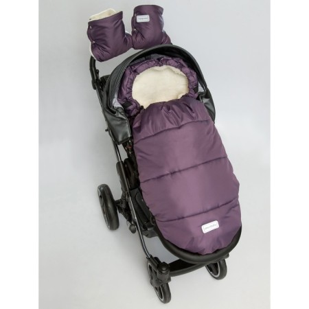 Winter envelope Snowy Travel, 105 cm, purple color-1