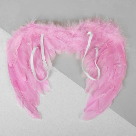 Angel wings, elastic band, pink color-1