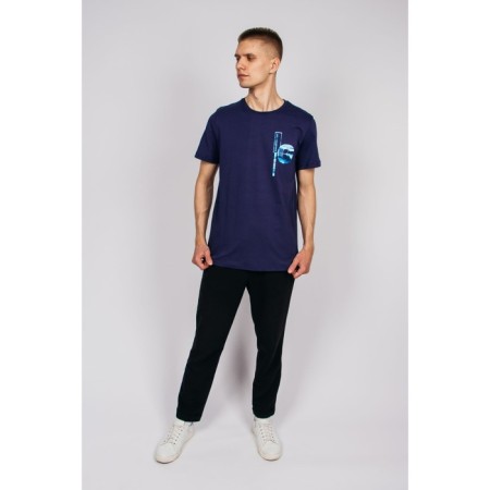 Male T-shirt, size 52, dark blue color