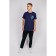 Male T-shirt, size 52, dark blue color