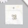 Busina for creativity Metal "Square with fish" 1.1x1.1 cm