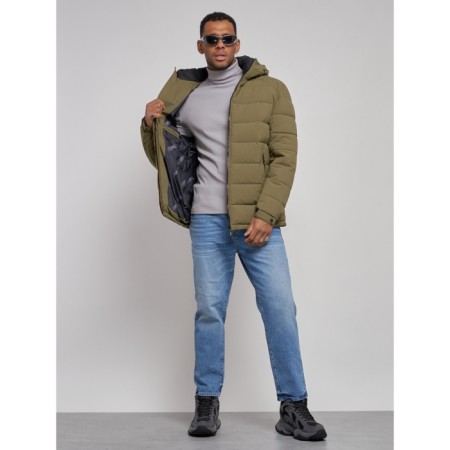 Sports male winter, size 48, khaki color-14