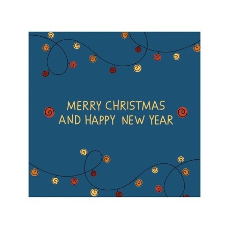 Organizer in a bath on suction cups "Christmas garlands", for storing toys and trifles, size 33x39 cm-1