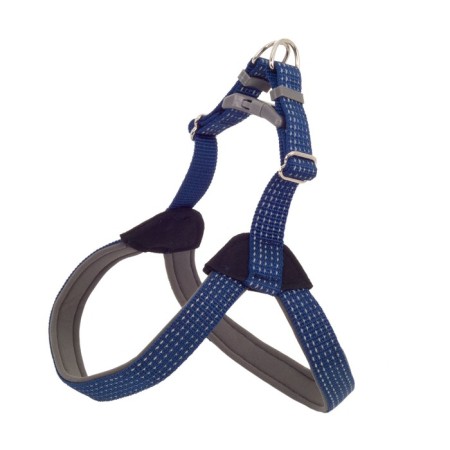Shleika "premium" reflective, 3 cm, Osh 72-80cm, og 78-90cm, nylon and neoprene, blue