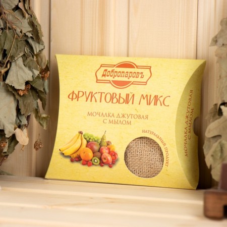 Jet washcloth with soap "Fruit MICC" 110 g-3