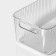 Storage container with handle LadOM "Crystal", 31.5 × 16.5 × 11.5 cm, color transparent color