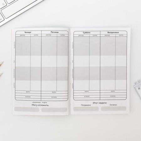 Smart notebook Cashbook A6, 68 sheets “Since March 8. Flamingo "-6