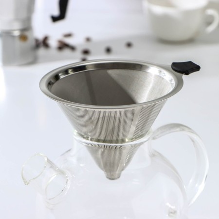 Coffee funnel, 15 × 12.5 × 9 cm, stainless steel